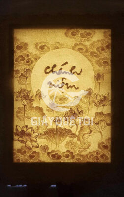 Tranh Giay Dua - Nét thư pháp đặc trưng của Sư Ông Làng Mai